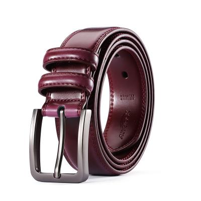 China High Quality Handmade Genuine Cowhide Leather Belts For Men's Custom Made Buckle Mens Cowhide Jeans Belt Leather Belt for sale