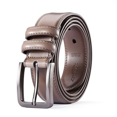 China Wholesale high quality custom made genuine cowhide fashion best selling men's pure leather belt of leather belt for sale