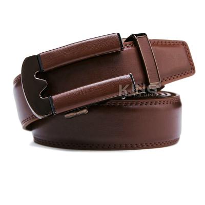 China Belt Brown Surplus Stock Belt Mens High Quality Genuine Leather Belt Factory for sale