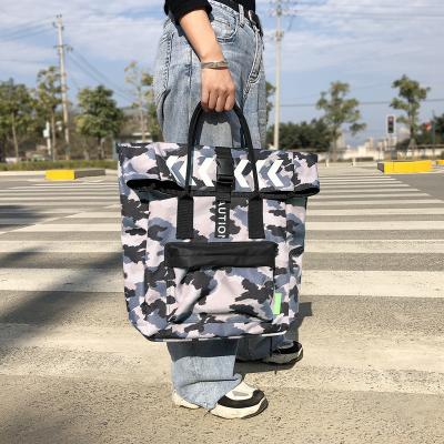 China 900D Waterproof Camouflage High Quality Laptop Backpack Travel Rolltop Backpack College School Computer Bag For Teens Women Man for sale