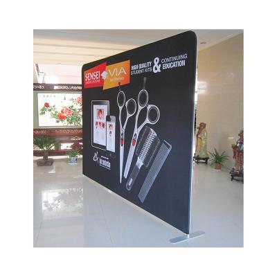 China Lightweight Custom Straight Exhibition Tension Fabric Display Banner Stand for sale