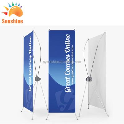 China Trade Show Mini X-Banner Foldable Roll Up Banner Stand Vinyl PVC Cable Banner Stand For Sale for sale