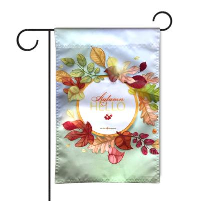 China Hanging Season Garden Flags - Set of 12 Garden Flags - Double Sided Outdoor Holiday Yard Flags for sale