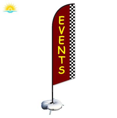 China Hanging Event Flags Feather Banner Flag For Advertising Display Print Flags for sale