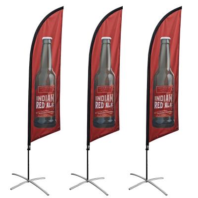 China Small Beach Flag and Stand Arch Banners/Advertising/FLYING Outdoor Teardrop Feather Flags for Event for sale