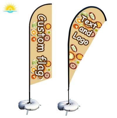 China Polyester Custom 10' x 2' Medium Feather Flags Feather Flag Replacement Banner | Mail Up Rack for sale