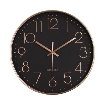 China Antique Style HD016 Wholesale decorative plastic wall oem clocks simple modern design plastic quartz watch wall clock for home decoration for sale