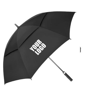 China Modern FMU007 Business Advertising Umbrella Air-permeable Double-deck Golf Umbrella for sale