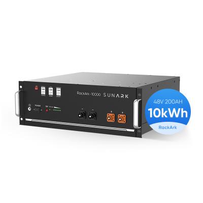 China Toys 10 KWHs SunArk 51.2V 200Ah Lifepo4 Battery 10Kwh 48V Rack Mounted Solar Batteries for sale