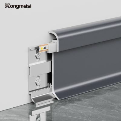 China Modern Skirting Board With Led Light Skirting Led Skirting Aluminum Metal Crown Customized Skirting Aluminum Skirting Led Profile for sale