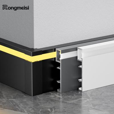 China modern skirting lighted aluminum skirting board for wall decoration free sample led skirting board lightweight aluminum floor for sale