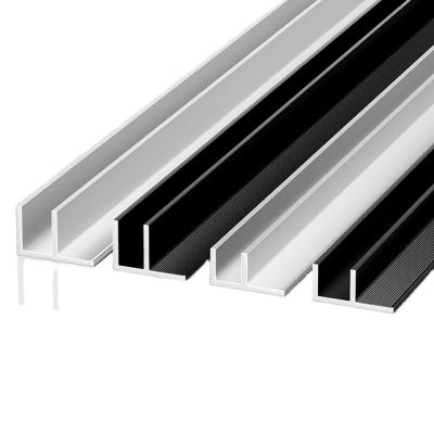 China Modern F Shaped Tile Trim Aluminum 2mm For Glass Explosion Proof Installation Tile Profile Stainless Steel Aluminum Tile Trim for sale