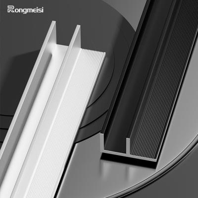 China Aluminum 2mm Modern F Shaped Tile Trim For Floor Fabricated Glass Trim Aluminum Door Sills Stainless Steel Floor Trim for sale