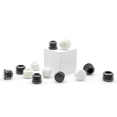 China Home furniture factory directly plan round Hyderon plastic high quality black plastic tube insert home furniture plastic tube endcaps for sale