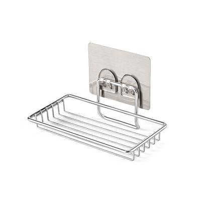 China New Strong Hyderon Stainless Steel Soap Holder Saver Box Classic/Postmodern Bathroom Adhesive Shelf For Shower, Bathroom And Kitchen Soap Dish Holder for sale