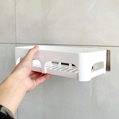 China New Classic/Postmodern Hyderon Shower Shelf No Drilling Self Adhesive Plastic Shower Caddy Shower Shelf For Bathrooms for sale