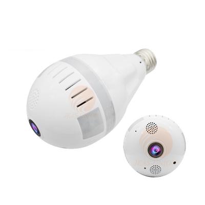 China Cellphone view (Iphone 2018 360 degree 1.3Megapixel bulb camera gu10 6w wifi wireless web cam night vision led IR IP camera for sale