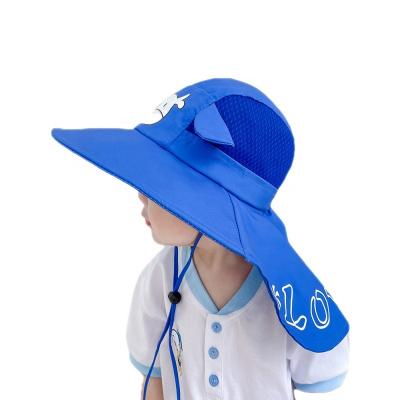 China Korean Version Outdoor Summer Image Summer Sunscreen Hat Breathable Mesh Sunshade Hat For Children for sale