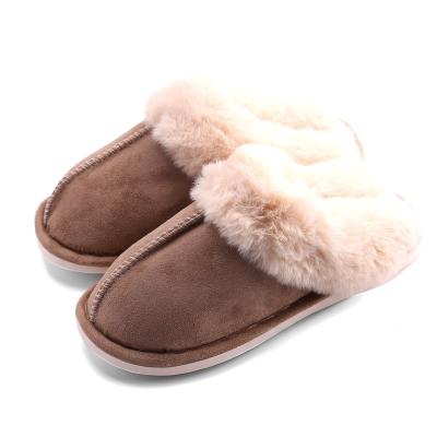 China Winter Fashion Furry Slippers High Quality Home Furry Plush Slippers Unisex Faux Fur Slides Slippers for sale