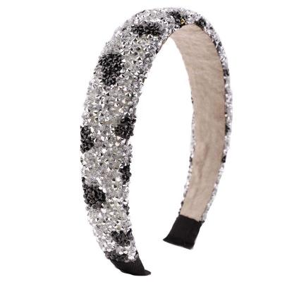 China Luxury Bling Headband Fashion Hair Accessories Hair Bands Rhinestone Rhinestone Headband Faux Diamond Headband for sale