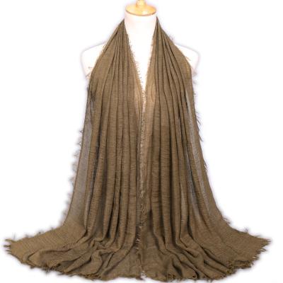 China The clothing decoration best-selling classic super soft four-season polyester solid scarf for sale