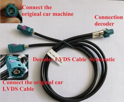 China Peugeot Automotive HSD LVDS 4P Decoder OUT Cable 4 Pin HSD Cable Can Be Customized for sale