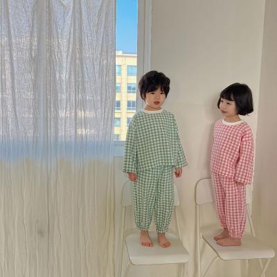 China Sleepwear Breathable Cotton Children Thick Winter 2 Pieces Set Clothes Nightgowns Boys Girls Pajamas Kids Design Homefit Textile New for sale