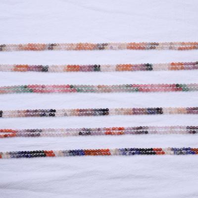 China High Quality Fashionable Natural Stones Briolette New Color Change 4mm Gemstone Beads For Jewelry Making Natural Colorful Faceted Stone for sale