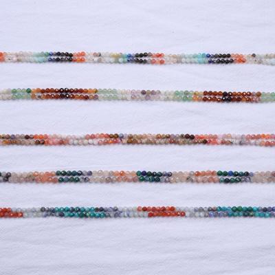 China New Daintyn Showy Fine Luxury Natural Stones 2022 Color Change 4mm Gemstone Beads For Jewelry Making Natural Colorful Faceted Stone for sale