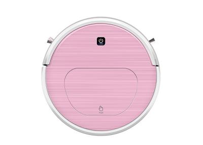 China Pink Intelligent Robot Cleaner , DC 14.8 V Autonomous Vacuum Cleaner Robot for sale