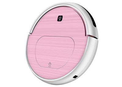 China Pink Intelligent Robot Vacuum Cleaner 7.5 CM Thickness Less 45 Db Noise  for sale