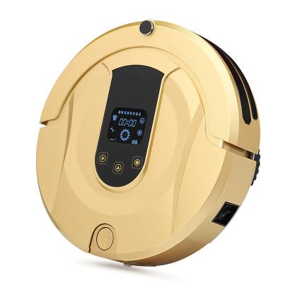 China Gold Automatic Floor Cleaner Robot / Floor Vacuum Cleaner Robot Anti Dropping for sale