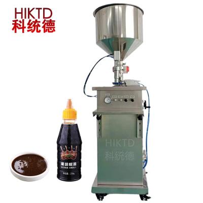 China GARMENT Vertical Pepper Pneumatic Mixing Heating Filling Machine for Steak Sauce Pepper Juice Filling for sale