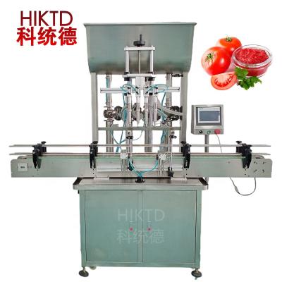 China Thick CLOTHING Tomato Salad Paste Canning Machinery Sauce Filling Line for sale