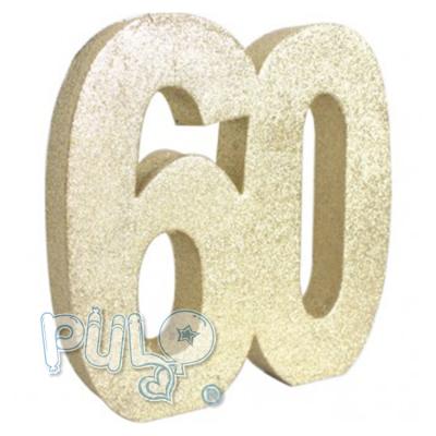 China Decoration 60, birthday party glitter table centerpiece / glitter party decoration for sale