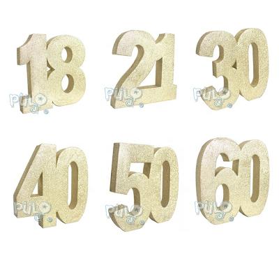 China Wholesale Centerpiece EVA Foam Celebration Glitter Numbers Birthday Party Decoration Table Centerpiece Birthday Party Decoration for sale