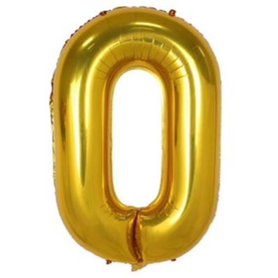 China Hot selling birthday party decoration luminous 40 inch gold foil number balloon birthday party decoration for sale