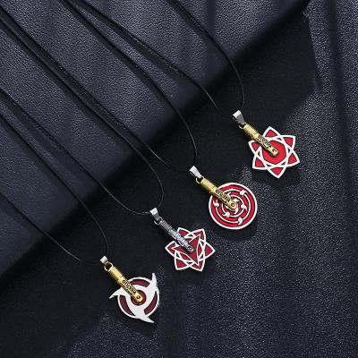 China The Other New Arrival Unisex Shippuden Sharingan Rinnegan Pendant Chain Necklace for sale