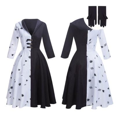 China Polyester Customize Kids Teens Classic Bad Girls Costume Halloween Fashion Cloak Cosplay Dress for sale