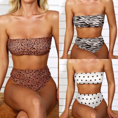 China Designer Swimwear Famous Brands Animal Printing Women's Swimwear Bikini Swimsuit Breathable Set L96 for sale