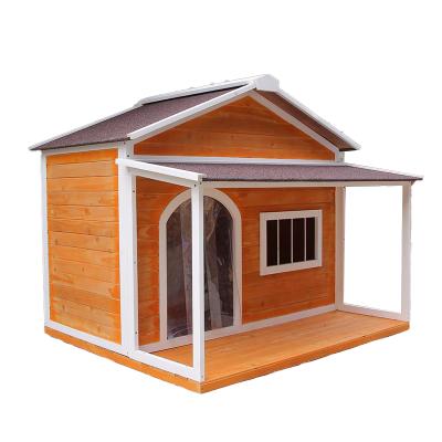 China 2022 High Quality Sustainable Pet Wooden Cat Litter Dog House Outdoor Pet House Solid Wood for sale