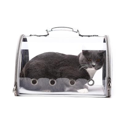 China Wholesale Plastic Cat Cage Warm Design Dog Carrier Fashion Pet Carrier Breathable Transparent Durable Packaging for sale