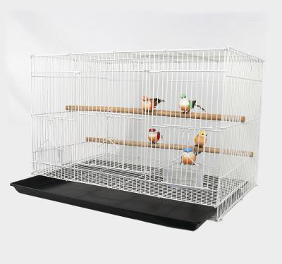 China Wholesale Bird Cage High Quality Parrot Pet Wire Stocked Canary Yellow Bird Cage for sale