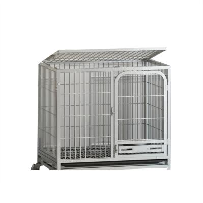 China Wholesale Cheap Multi Size Folding Metal Pet Cage Stocked Collapsible Wire Dog Cage for sale