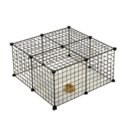 China High Quality Barrier Stocked Foldable Dog Sports Metal Pet Fence Outdoor Pet Cage Dog Cage for sale