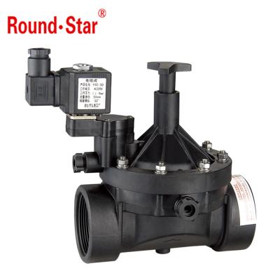 China General YSA Series 1.5INCH 2INCH 3INCH 4INCH Irrigation Pilot Plastic Solenoid Valve NO Normally Open Type for sale