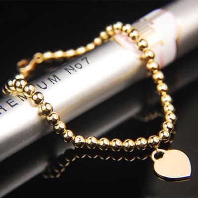 China 2022 New Arrivals CLASSIC Pearl Jewelry 4g18k European Gold Heart Bracelet For Women Girls for sale