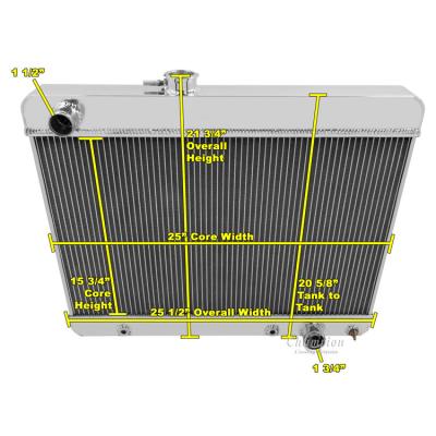 China Universal High Quality Automotive Auto Parts Cooling System Full Aluminum Radiator Truck Car Radiator For Pontiac for sale