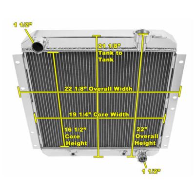 China Cheap Down Flow Auto Cooling System Accessories All Aluminum Car Radiator for sale