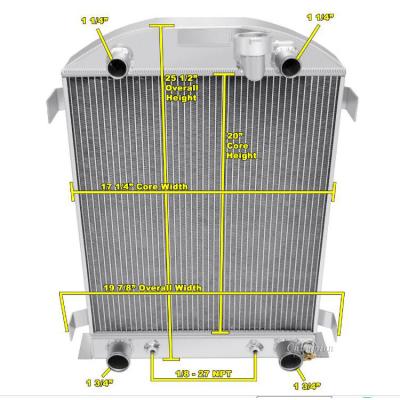 China China Universal Automotive Manufacturers Auto Radiator All Aluminum Car Radiator For Ford Car for sale